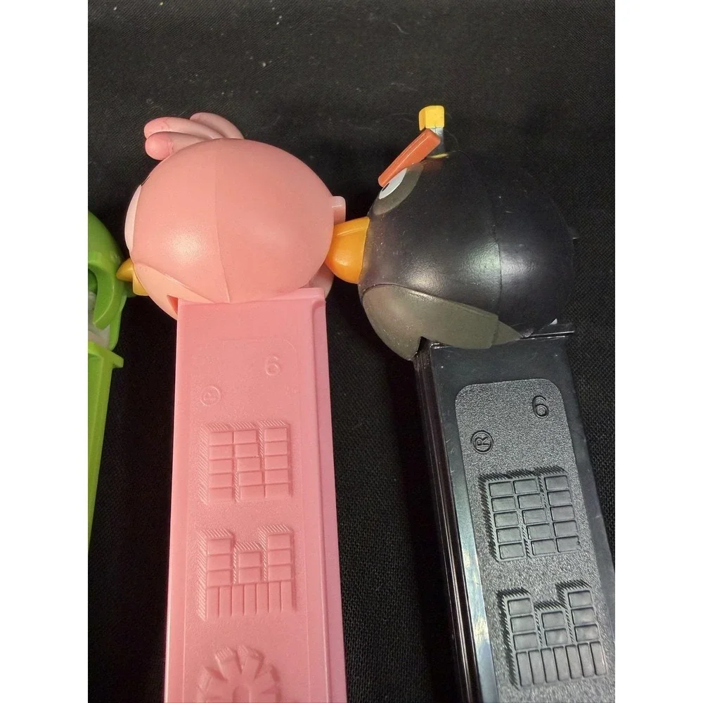 PEZ Angry Birds Dispensers Set 4 Red Green Pig Stella Bomb